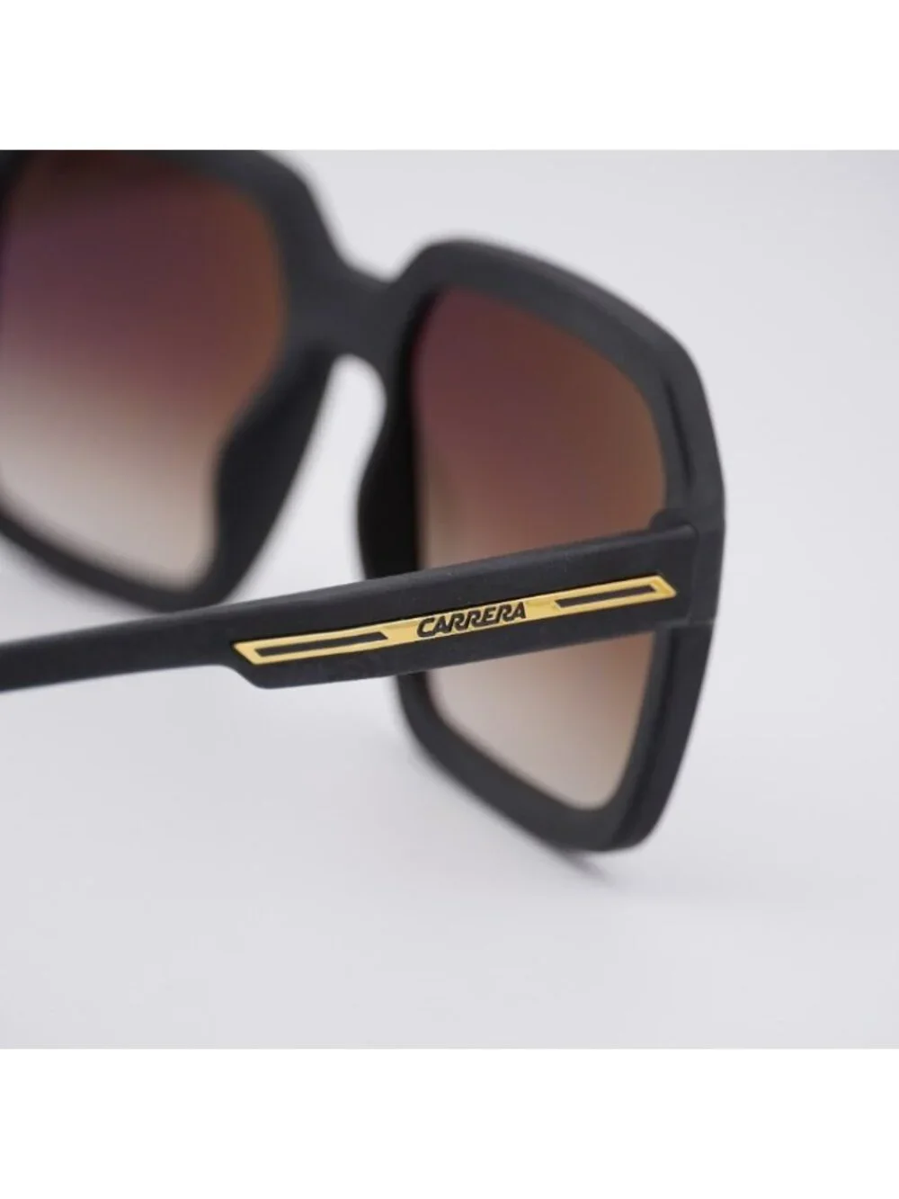 Carrera VICTORY C 08/S 0003 86 Sunglasses Black Square Frame, Brown Lenses